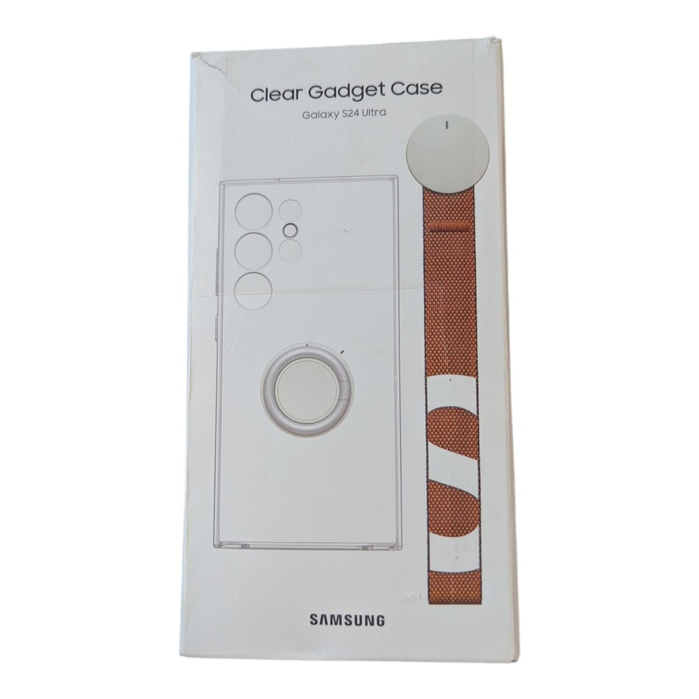 T5. Samsung Clear‎ Gadget Cover Kickstand Case Galaxy S24 Ultra With Strap